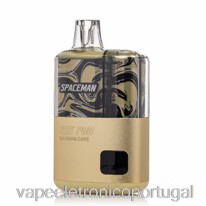 Vape Eletrônico Spaceman 10k Pro Bolo De Banana Descartável